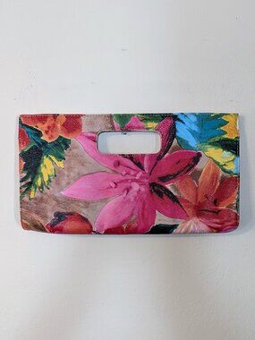 Tropical Colorful Floral Clutch Purse